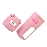 Toothbrush holder for travel, piggy shape, pink color, model P10P